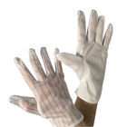 10 밀리미터 폴리에스테르 줄무늬가 있는 손 등과 Ｍ / Ｌ 비 하락 손바닥 반대 정전기 장갑