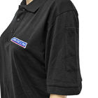 남녀 구별이 없는 면 탄소 섬유 접은 옷깃 ESD 반대 정전기 T셔츠