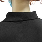 남녀 구별이 없는 면 탄소 섬유 접은 옷깃 ESD 반대 정전기 T셔츠