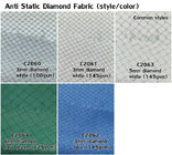 안티스태틱 96% 폴리에스테르 4% 탄소 3 밀리미터 다이아몬드 구성 ESD 겉옷 코드