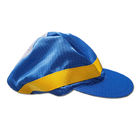 청정실을 위한 ESD 정전기 방지 모자 파랑 98% 폴리에스테 2% 탄소 섬유