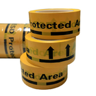 ESD 보호 지역 노란색 정전기 방지 PVC 경고 테이프 산업
