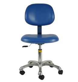 산업적 편안한 ESD 안전한 의자들 PU 가죽 컬러 블랙 또는 선택적인 푸른 암 레스트