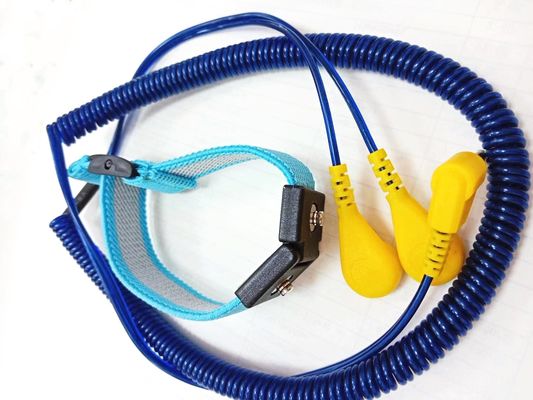 ESD 이중-와이어 정전기 방전 밴드 조정할 수 있는 PU 코드 4 밀리미터 활기