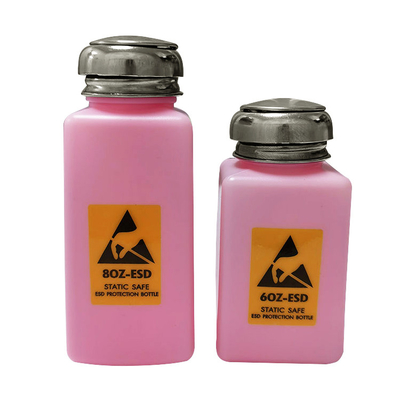용매를 위한 4OZ 6OZ 8OZ 분홍색 반대로 정체되는 안전한 ESD 분배기 병