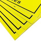 EPA를 위한 관심 정적 제어 지역 ESD 조짐 크기 20x30cm 노란 사각형