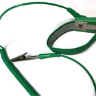 연구실 ESD 지역 워크숍 사용 손목밴드 녹색 반 정적 PU 손목밴드 1.8M