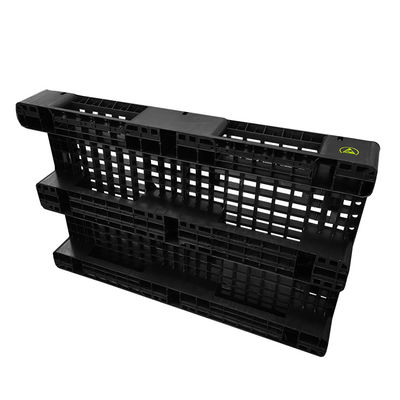 산업용 1200*800*140mm ESD 스파킹 블랙 플라스틱 전자 팔렛