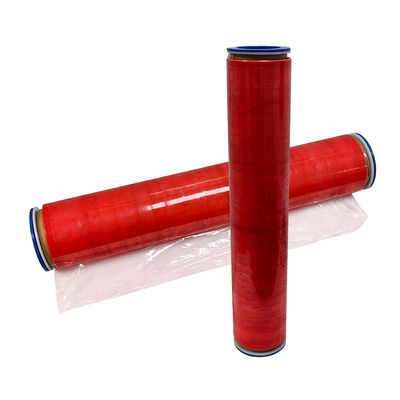 500MM 적색 투명 항 정적 LDPE 포장 필름 ESD 스트레치 필름