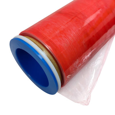 500MM 적색 투명 항 정적 LDPE 포장 필름 ESD 스트레치 필름