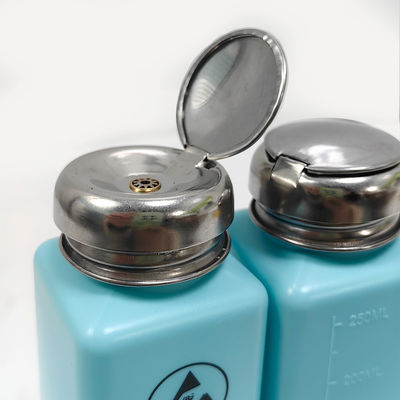 IPA 8OZ (약 240ml) ESD 플라스틱 용매 분배 장치 항 정적 분배 장치 알코올 병