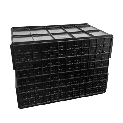 800*400*230mm 전도전환 상자 플라스틱 ESD 전자 부품 상자 검은 반 정적 상자