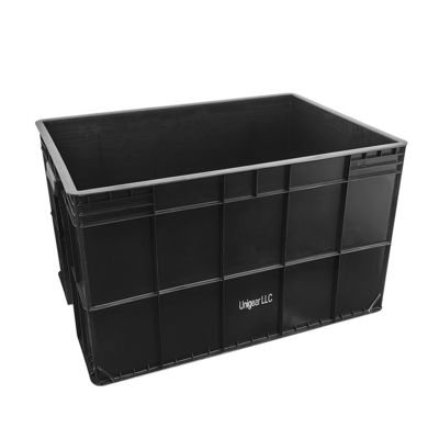 800*400*230mm 전도전환 상자 플라스틱 ESD 전자 부품 상자 검은 반 정적 상자