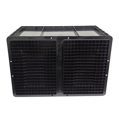 600*400*230mm 검은색 ESD 반 정적 플라스틱 상자 전자 부품 상자 전자 산업용 반 정적 상자