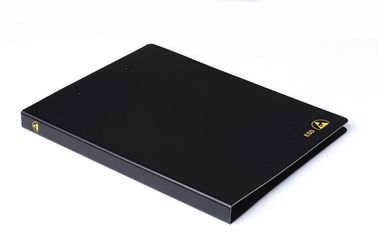 영구히 정적인 더블 클립 ESD 금고 문서 홀더 A4 사이즈 검정색 소산성