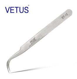 금속 색 빈 ESD 안전한 도구 VETUS 정확성 스테인레스 강 트위저