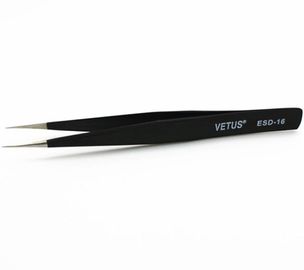 안전한 정확성 ESD Esd 플라스틱 족집게 AISI 302 소재 길이 110 - 140 밀리미터