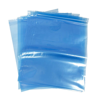 청색 PE ESD Zip Lock Shielding Bag For Cleanroom Packaging 소형 및 중형 전자 부품