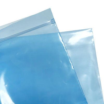 청색 PE ESD Zip Lock Shielding Bag For Cleanroom Packaging 소형 및 중형 전자 부품
