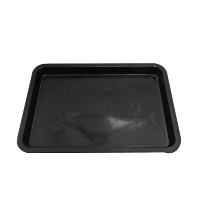 530x365x43mm ESD 반 정적 제곱 트레이 검은 플라스틱 직사각형 浅 ESD 트레이 ESD 전자 원 회전판