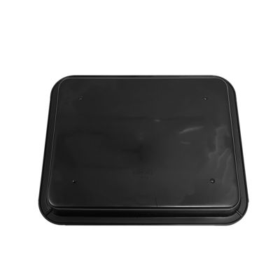 217x174x26mm 검은색 ESD 반 정적 플라스틱 정면 트레이 전자 원 회전 테이블