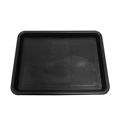 338x255x30mm 반 정적 제곱 트레이 검은 플라스틱 직사각형 浅托 ESD 전자 원 회전판