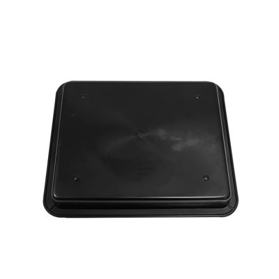283x223x28mm 검은색 플라스틱 평면 트레이 반 정적 트레이 부품 상자 매출 상자 Pp 고무 트레이 분류 재료 상자 평면 수지 유도 프레임