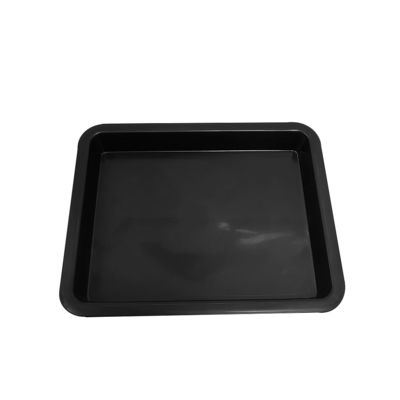 283x223x28mm 검은색 플라스틱 평면 트레이 반 정적 트레이 부품 상자 매출 상자 Pp 고무 트레이 분류 재료 상자 평면 수지 유도 프레임