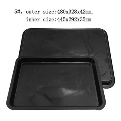 480x328x42mm 항 정적 정면 트레이 검은 플라스틱 정면 수지 ESD 매출 상자 전자 부품 상자 재료 저장 상자 플라스틱 트레이