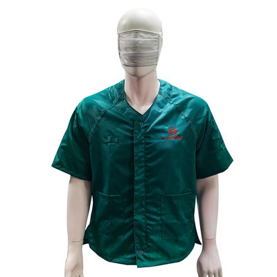 녹색 청정실 (Green Cleanroom ESD) 반 정적 단袖 코트