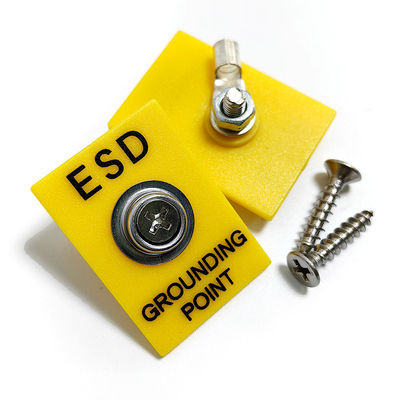 ESD Earth Facility 1x10mm 스터드 노란색 지상 플러그 소켓