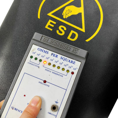 블랙 ESD 반 정적 플라스틱 정사각형 먼지 없는 쓰레기통 15L 청정실용