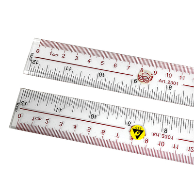 30cm 플라스틱 투명한 ESD 릴러 반 정적 직선 릴러