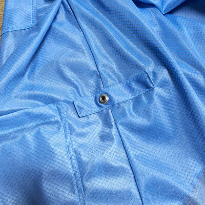 다이아몬드 그리드 천으로 된 반 정적 ESD 청정실 재킷