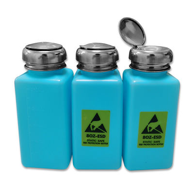 고청정실 ESD 플라스틱 술 분배기 펌프 병 청색 8OZ