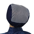 청정실 전자 작동 파란 TC 폴리에스테 면 모자 ESD 정전기 방지 모자