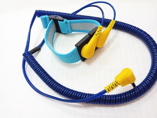 ESD 이중-와이어 정전기 방전 밴드 조정할 수 있는 PU 코드 4 밀리미터 활기