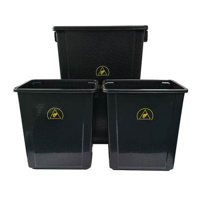 20L/40L 검은색 플라스틱 반 정적 전기 정적 청정실 도구 상자 쓰레기통